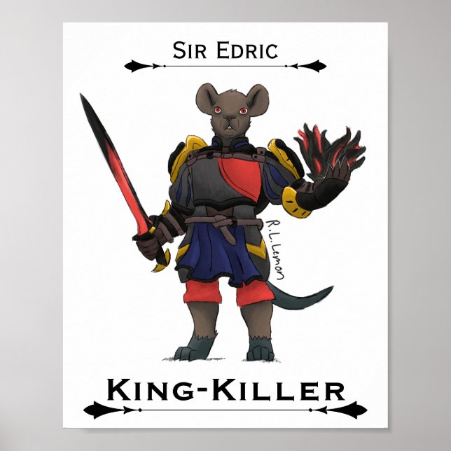 Affiche d'art de Sir Edric King-Killer (Devant)