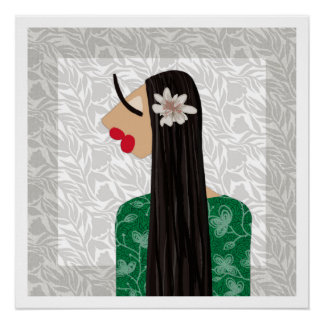 Affiche d'art d'illustration de mode glamour Trend