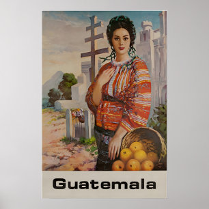 Affiche d'art d'impression du Guatemala Amérique d