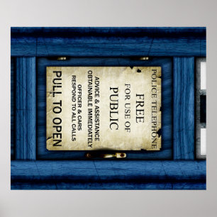 Affiche d'art du panneau d'appel public de la cabi