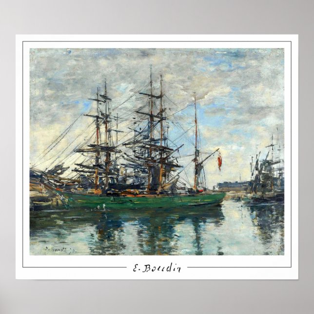 Affiche d'art Eugène Boudin Zedign #8 (Devant)