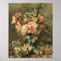Affiche d'art fine de nature morte florale