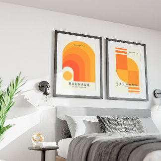Affiche d'art géométrique vintage | Moderne du mil