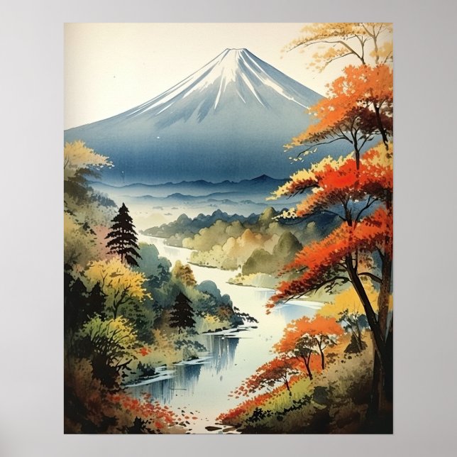 Affiche d'art japonais Mt. Fuji (Devant)