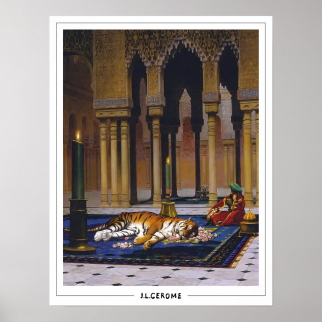 Affiche d'art Jean-Léon Gérôme Zedign #28 (Devant)