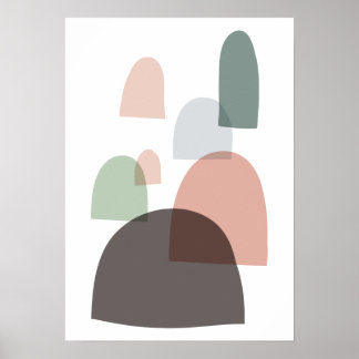 Affiche d'art moderne du milieu du siècle