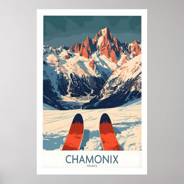 Affiche d'art mural de Chamonix 1 (Devant)
