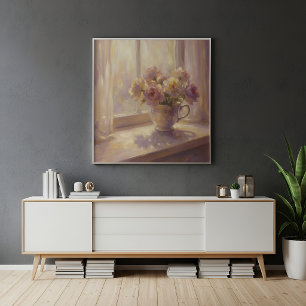 Affiche d'art mural de nature morte florale