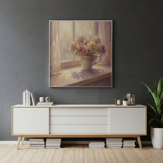 Affiche d'art mural de nature morte florale