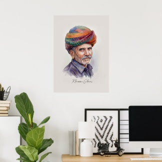 Affiche d'art mural du Rajasthan