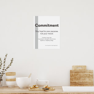 Affiche d'art mural minimaliste de citation de l'e