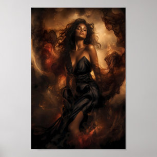 Affiche d'art Velvet Ember Midnight Dreamscape