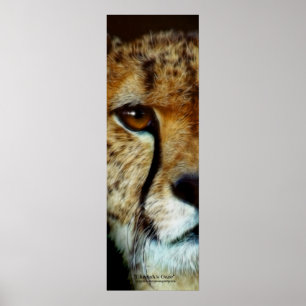 AFFICHE D'Art Vertical CHEETAH FACE
