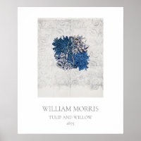 AFFICHE D'ART : WILLIAM MORRIS : TULIP + WILLOW 18
