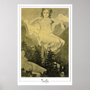 Affiche d'art Zedign d'Alphonse Mucha #404