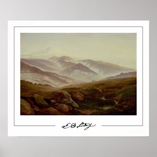 Affiche d'art Zedign de Caspar David Friedrich #22 (Devant)