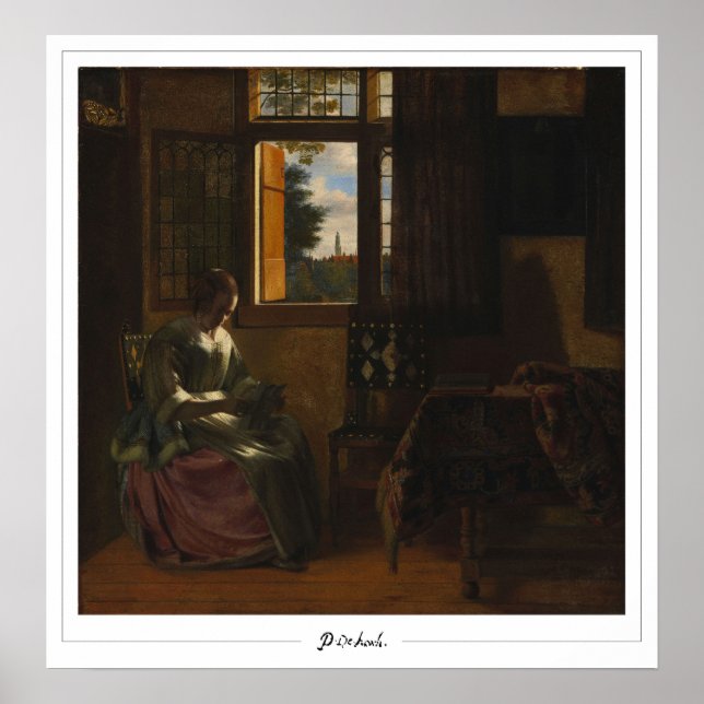 Affiche d'art Zedign de Pieter de Hooch #150 (Devant)