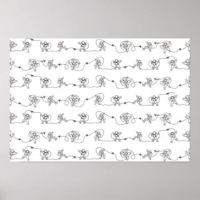 Affiche d'astronaute (Devant)