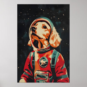 Affiche d'astronaute English Cocker Spaniel, Angla