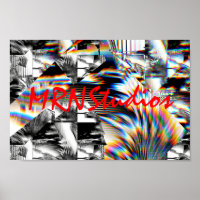 Affiche d'attaque arc-en-ciel