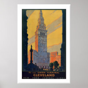 Affiche de 1930 Cleveland, Ohio par Leslie Ragan