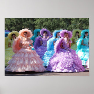 Affiche de 19 po x 13 po - Southern Belles
