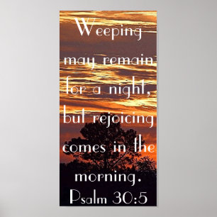 affiche de 30:5 de psaume de vers de bible