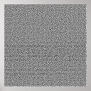 Affiche de 52x52 ou moins Maze3 Personnalisez le b