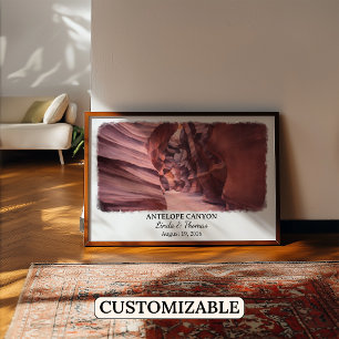 Affiche de Antelope Canyon Arizona, Aquarelle, Sur