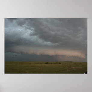 Affiche de approche de ferme de tempête