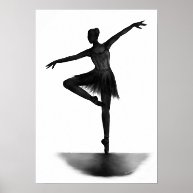 Affiche de ballerine "Grace" (Devant)
