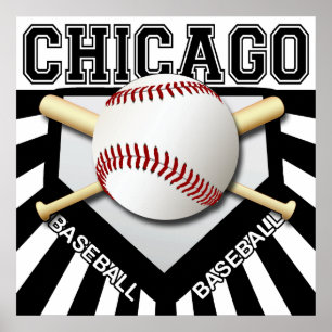 AFFICHE DE BASE-BALL DE CHICAGO
