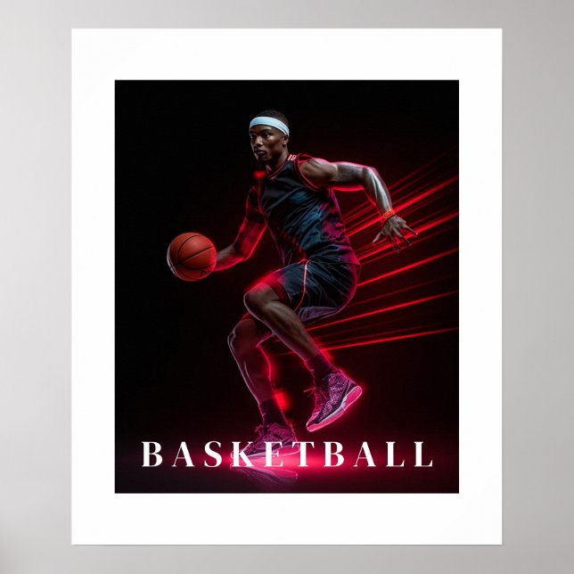 Affiche de basketball (Devant)