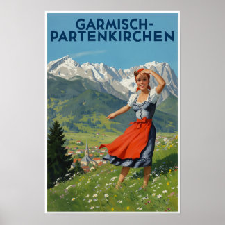 Affiche de Bavière, Allemagne