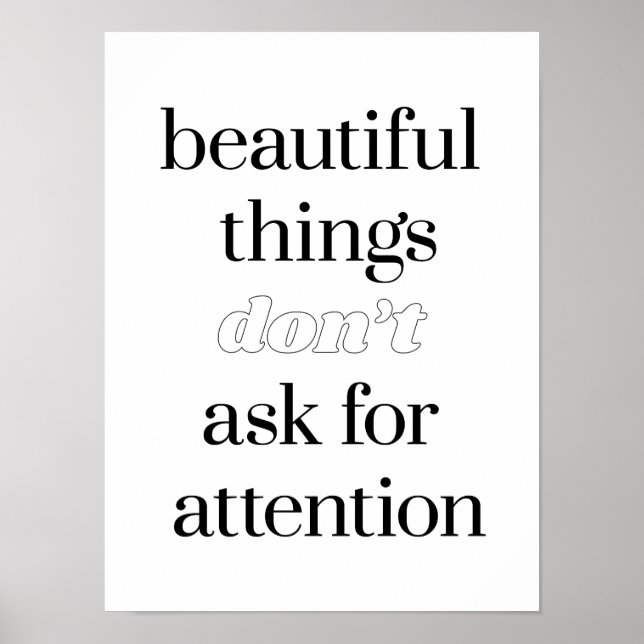 Affiche de belles choses (Devant)