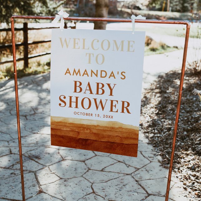 Affiche de bienvenue Abstraite du désert de Terrac (Créateur téléchargé)