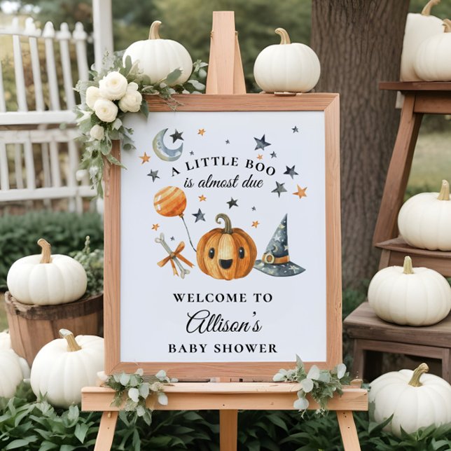 Affiche de bienvenue Baby shower de Little Boo Hal (Créateur téléchargé)