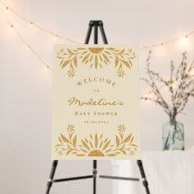 Affiche de bienvenue Baby shower Little Sunshine