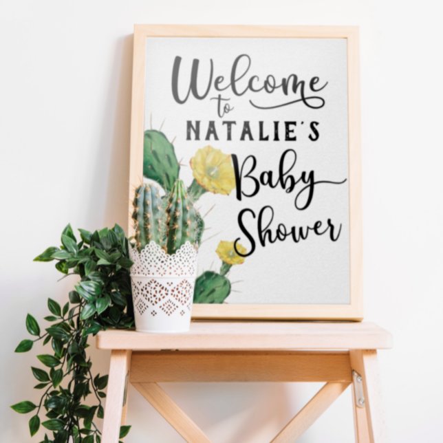 Affiche de bienvenue Baby shower réussie (Créateur téléchargé)