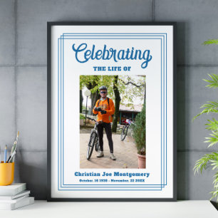 Affiche de bienvenue Célébration de la vie Obsèque