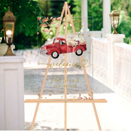 Affiche de bienvenue citrouille Baby shower d'auto