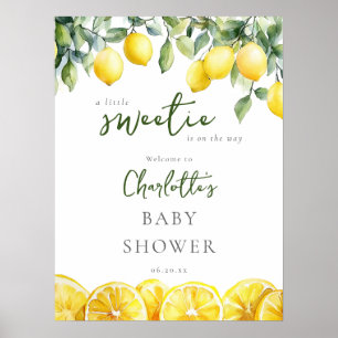 Affiche de bienvenue de Baby shower Little Sweetie