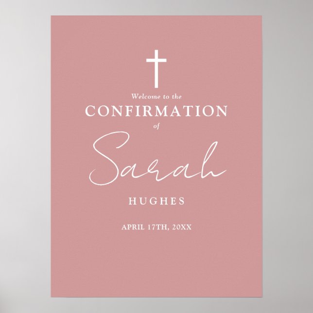 Affiche de bienvenue de confirmation de script ros (Devant)