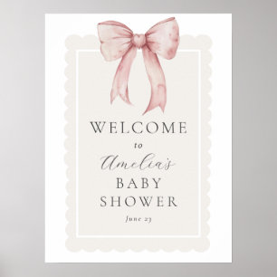 Affiche de bienvenue de douche pour bébé garçon ro