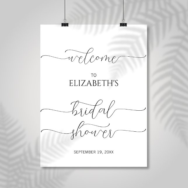 Affiche de bienvenue de Fête des mariées de script (Créateur téléchargé)