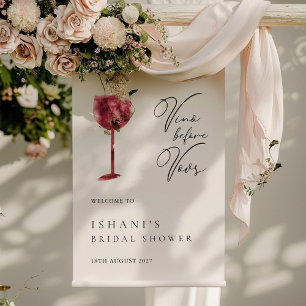 Affiche de bienvenue de Fête des mariées minimalis