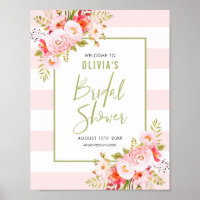 Affiche de bienvenue de Fêtes des mariées florales