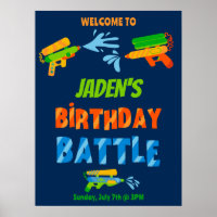 Affiche de bienvenue de la partie de la bataille d