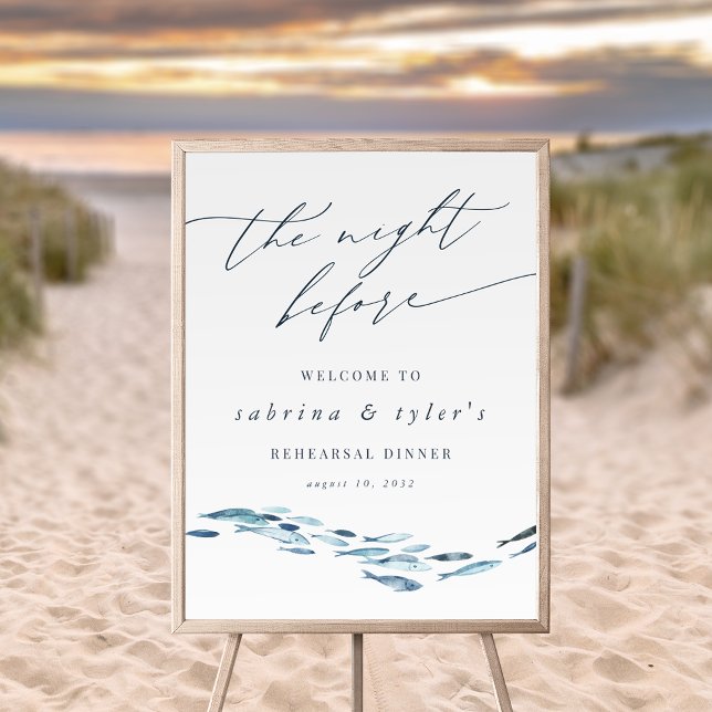 Affiche de bienvenue de la répétition du poisson b (Créateur téléchargé)