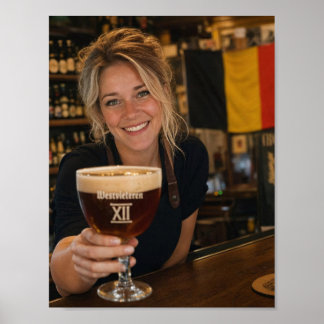 Affiche de bienvenue de l'Alehouse belge au crépus